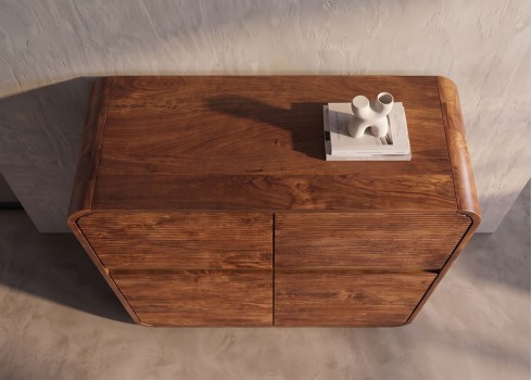 Kapp MONZA pruun / kuldne, 100x38xH120 cm