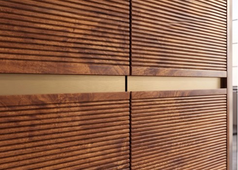 Kapp MONZA pruun / kuldne, 100x38xH120 cm