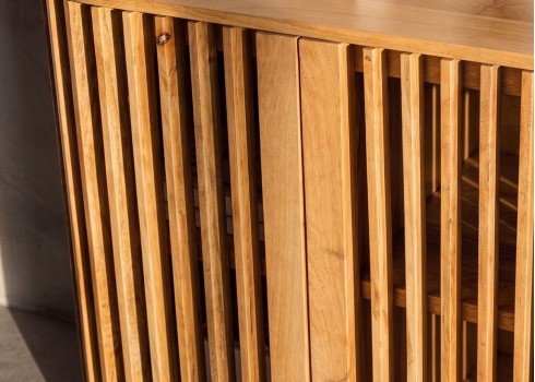 Kummut SCULPTURA naturaalne mango, mööbel, elutoamööbel, kummutid