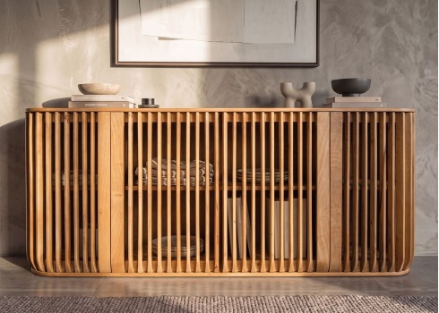Kummut SCULPTURA naturaalne mango, mööbel, elutoamööbel, kummutid