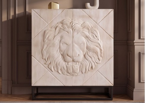 Kapp LION mango / must, mööbel, elutoamööbel, kapid, elutoakapp