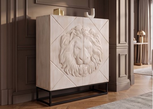 Kapp LION mango / must, mööbel, elutoamööbel, kapid, elutoakapp