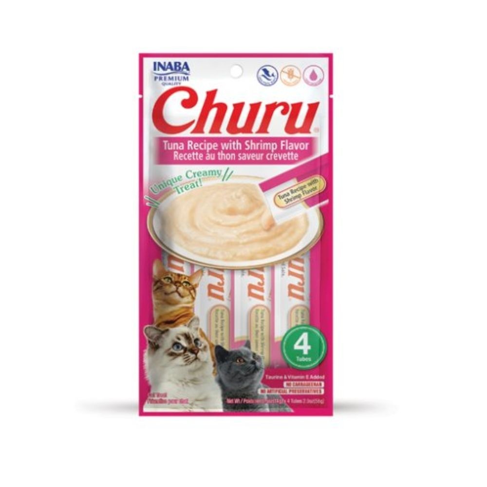 Churu Cat Lux Tuna&Tiger Prawns maius kassile 4x14g