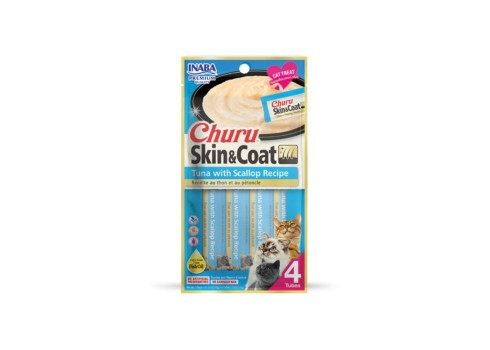 Churu Cat Skin&Coat Tuna&Scallop maius kassile 4x14g