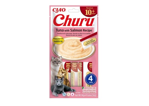 Churu Senior Tuna&Salmon maius kassile 4x14g