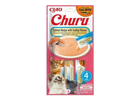 Churu Cat Salmon&Scallop maius kassile 4x14g