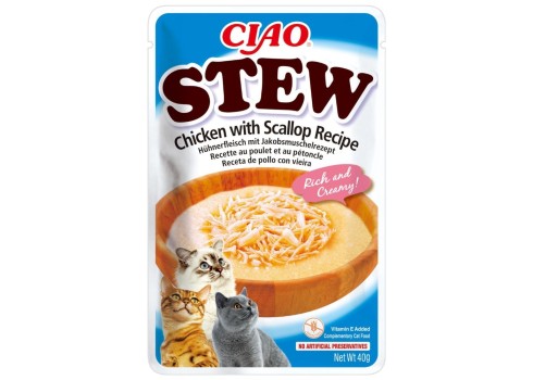 Churu Cat Stew Chicken&Scallop maius kassile 40g