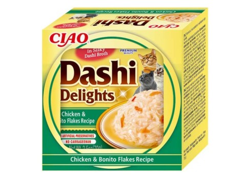 Churu Cat Dashi Delights Chicken&Bonito flakes konserv kassile 70g