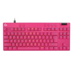 Klaviatuur Logitech Pro X TKL Rapid US, roosa