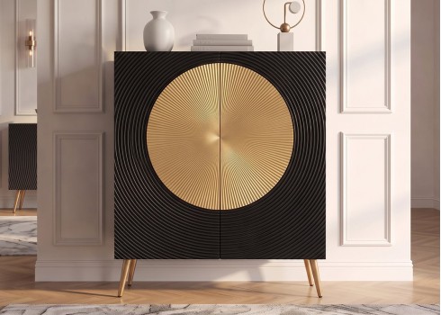Kapp AURUM must / kuldne, mööbel, elutoamööbel, kapid, mööbel elutuppa