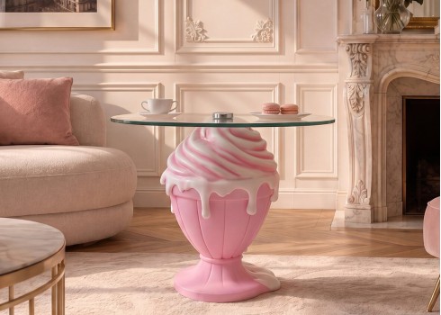 Abilaud SUNDAE roosa, mööbel, elutoamööbel, abilauad, kohvilaud