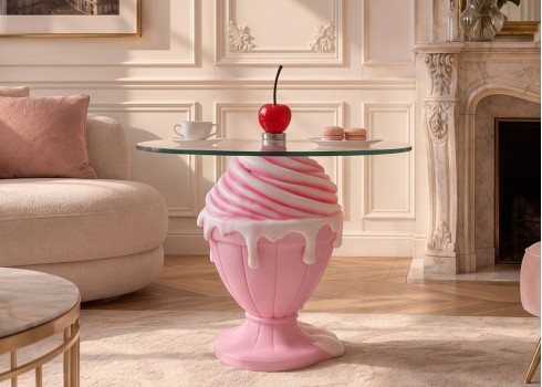 Abilaud SUNDAE roosa, mööbel, elutoamööbel, abilauad, kohvilaud