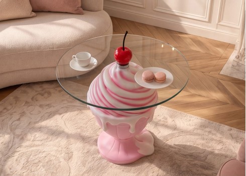 Abilaud SUNDAE roosa, mööbel, elutoamööbel, abilauad, kohvilaud