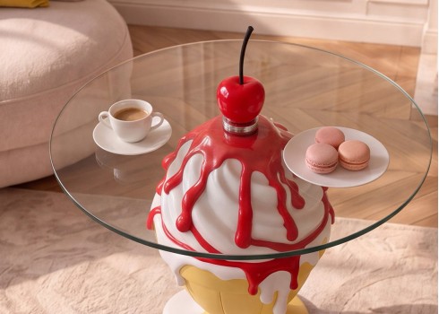 Abilaud SUNDAE kollane, mööbel, elutoamööbel, abilauad, kohvilaud