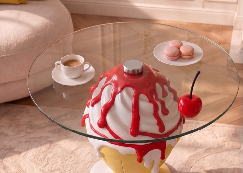 Abilaud SUNDAE kollane, mööbel, elutoamööbel, abilauad, kohvilaud