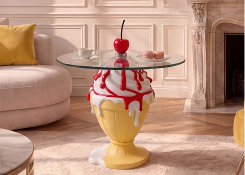 Abilaud SUNDAE kollane, mööbel, elutoamööbel, abilauad, kohvilaud