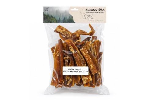 Koerustükk kuivatatud veise kaelakõõlused koerale 1kg