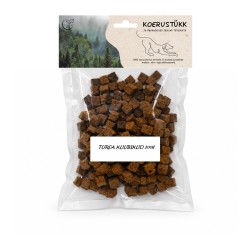 Koerustükk kuivatatud tursa kuubikud koerale 200g