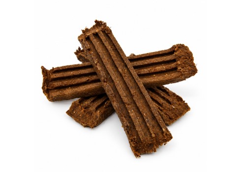 Koerustükk kuivatatud veise liharibad koerale 1kg