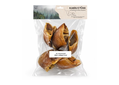 Koerustükk kuivatatud veise sõrad koerale 500g