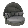 Diivan MUSE 2 varikatusega, wicker aiamööbel, aiamööbli komplekt