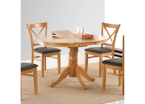Söögilaud MIX & MATCH 2 D90+30xH74cm, pikendatav, tamm