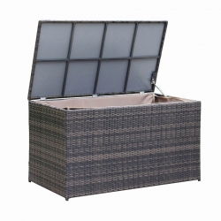 Padjakast WICKER 122x52xH62cm, tumepruun