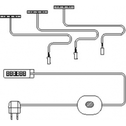 LED-valgustuse klambrid, 63 mm, 2 tk