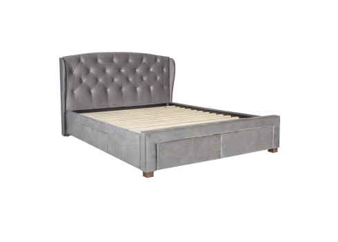 Voodi LOUIS 4-sahtliga 160x200cm, hall