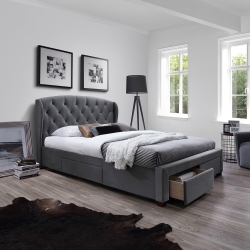 Voodi LOUIS 4-sahtliga 160x200cm, hall