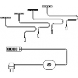 LED-valgustuse klambrid, 63 mm, 5 tk