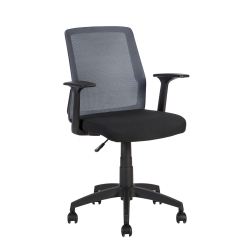 Töötool ALPHA 60x55xH87,5-95cm, must-hall