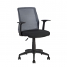 Töötool ALPHA 60x55xH87,5-95cm, must-hall