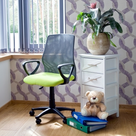 Töötool TREVISO 59x58xH90-102cm, roheline-hall