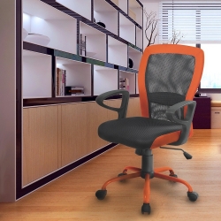 Töötool LENO 60x57xH91-98,5cm, hall-oranž