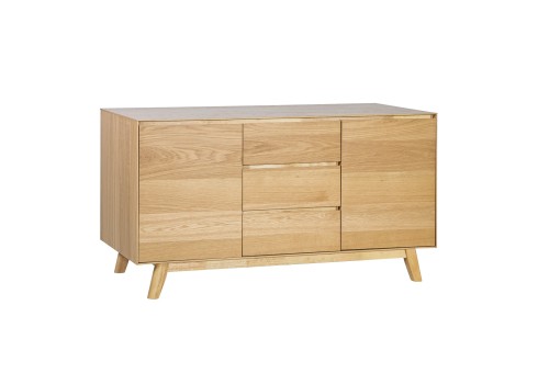 Kummut SKY 2-ukse ja 3-sahtliga 140x45xH75cm, tamm