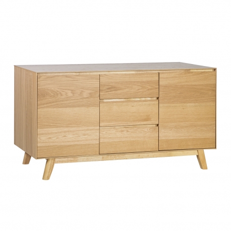 Kummut SKY 2-ukse ja 3-sahtliga 140x45xH75cm, tamm