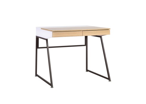Kirjutuslaud STUDY 90x60xH76cm, tamm / valge