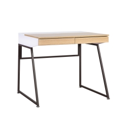 Kirjutuslaud STUDY 90x60xH76cm, tamm / valge