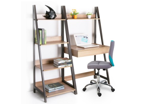 Kirjutuslaud STEP riiuliga 74x48xH146cm