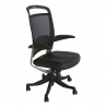 Töötool FULKRUM 63x71xH113-121cm, iste - nahk, must