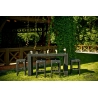 Aiamööbli komplekt Bello Giardino GENIALE tumepruun, 6 tooli + laud