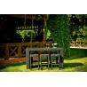 Aiamööbli komplekt Bello Giardino GENIALE tumepruun, 6 tooli + laud