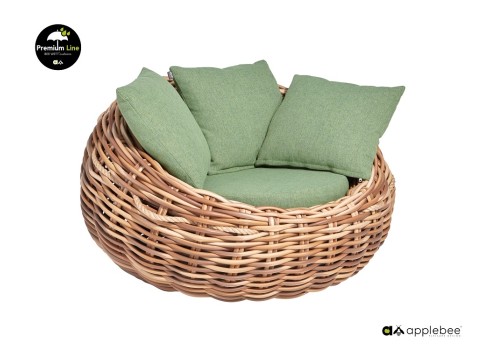 Tugitool Apple Bee COCOON kubu / roheline, 130x130xH76 cm