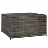 Padjakast WICKER 140x80x65cm, tumepruun