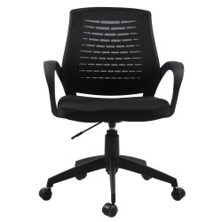Kontoritool BRESCIA 61,5x57xH91-102cm, must