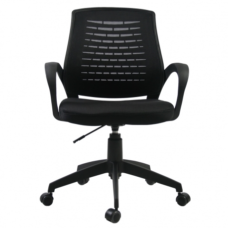 Kontoritool BRESCIA 61,5x57xH91-102cm, must