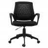 Kontoritool BRESCIA 61,5x57xH91-102cm, must