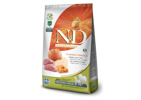 Farmina Pumpkin Boar&Apple Medium&Maxi adult koeratoit 12kg