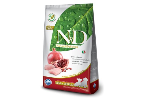 Farmina Chicken & Pomegranate Mini & Medium Puppy koeratoit 2,5kg